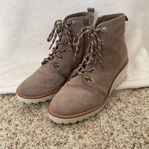 Copper Key Taupe Lace-Up Boots